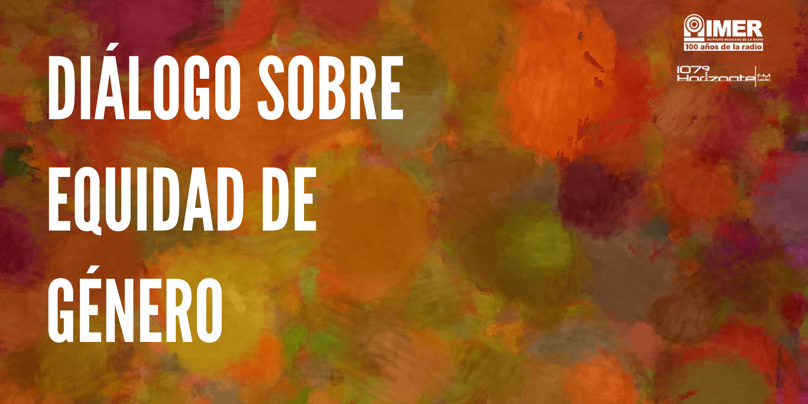 Imagen de portada con texto "Diálogo sobre equidad de género"