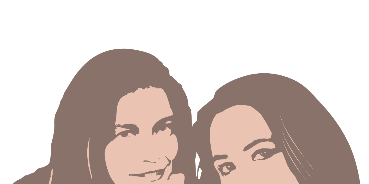 Lucía Salas y Edith Ruiz sin fondo