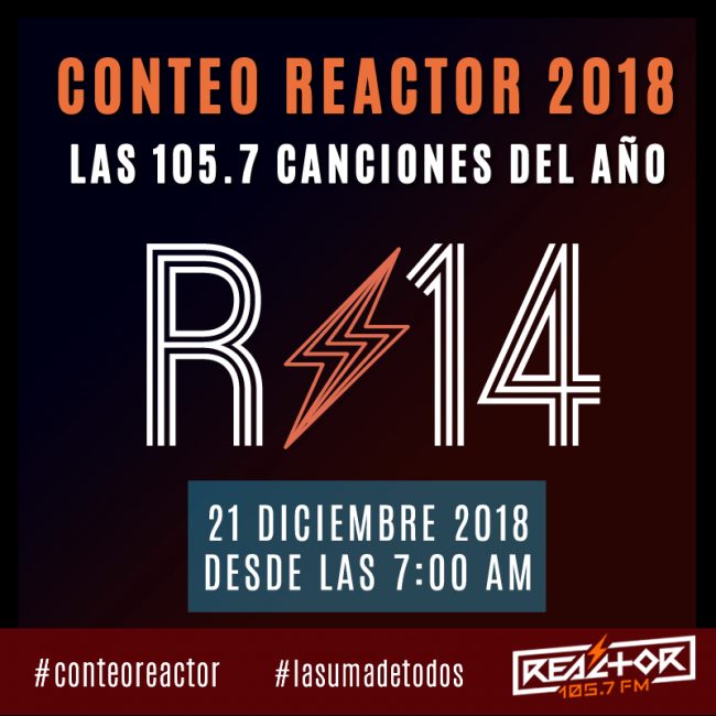 Conteo Reactor Reactor 105.7 FM Conteo Reactor Reactor 105.7 FM
