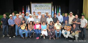Delegaciones participantes en la Sexta Semana del Trovador.