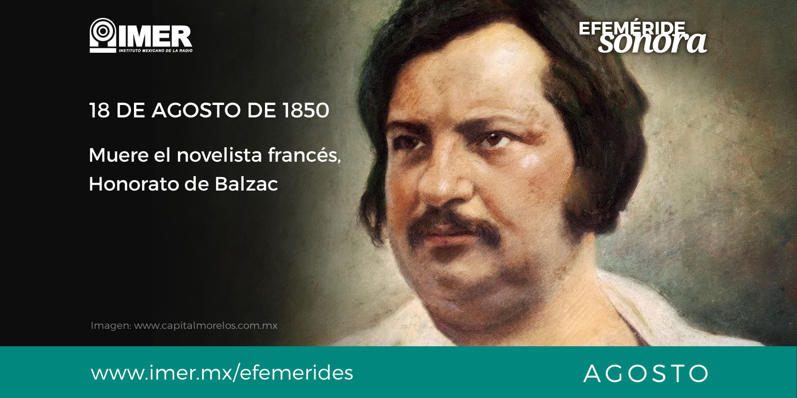 18 de agosto de 1850, muere Honorato de Balzac – IMER